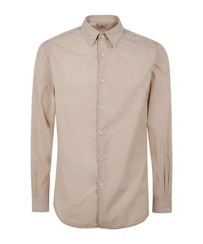 Aspesi Long-sleeved Shirt In Brown