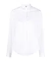 Aspesi Pointed Collar Long-sleeved Shirt In White