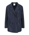 Aspesi Blazer In Denim Di Cotone - Denim In Blue
