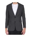 Aspesi Single-breasted Virgin Wool Jacket In Black