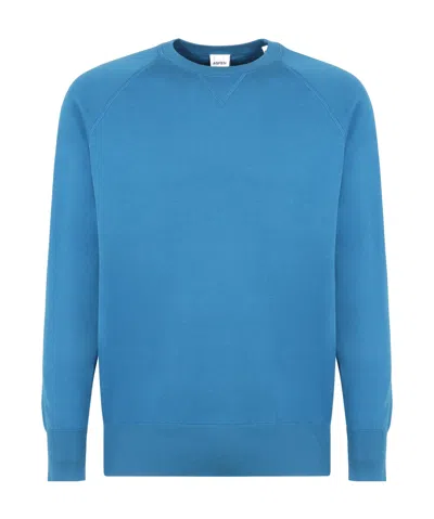 Aspesi Long-sleeved Sweater In Blue