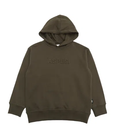 Aspesi Long-sleeved Sweater In Brown