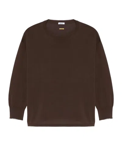 Aspesi Long-sleeved T-shirt In Brown
