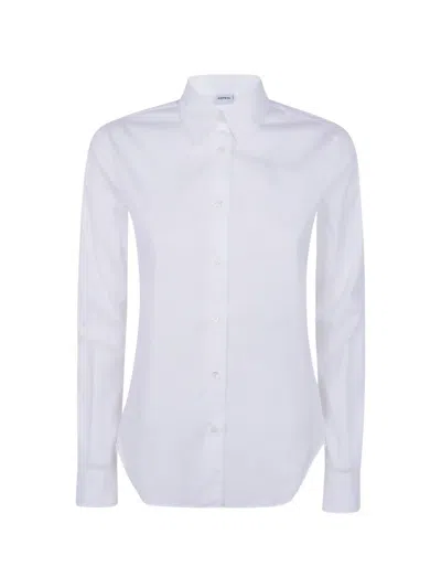 Aspesi Long-sleeve Shirt With Snap Closures In White