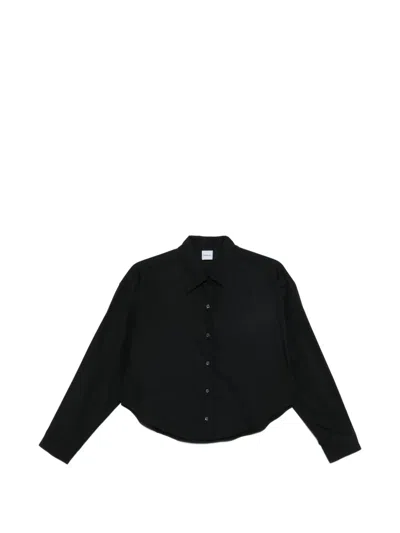 Aspesi Long-sleeve Buttoned Shirt In Black