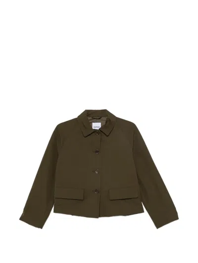Aspesi Long-sleeve Button-fastening Jacket In Green