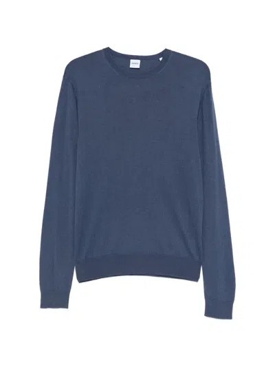 Aspesi Long-sleeve Crew Neck Sweater In Blue