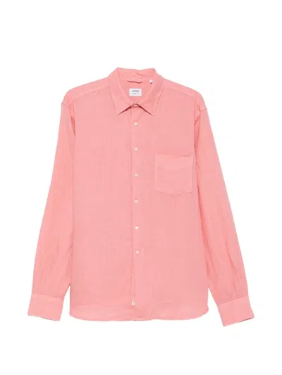Aspesi Long-sleeve Pocket Shirt In Pink