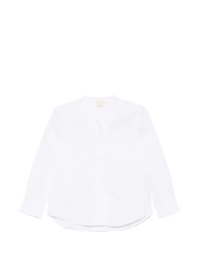 Aspesi Long-sleeve Ruffled Shirt In White