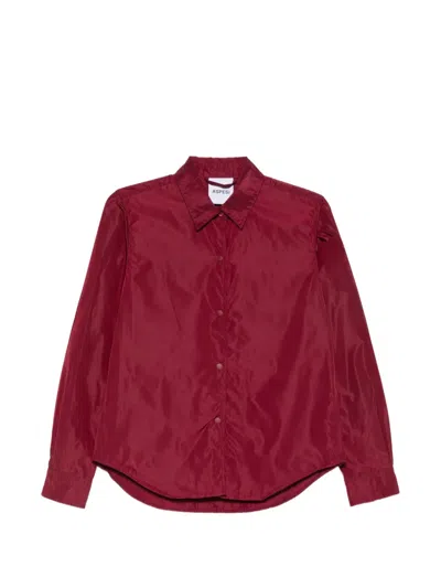 Aspesi Long-sleeve Shirt In Burgundy