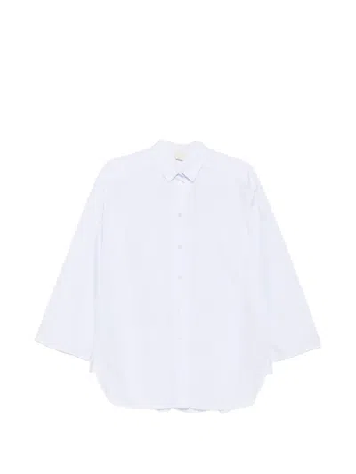 Aspesi Camicia In Popeline Di Cotone In White