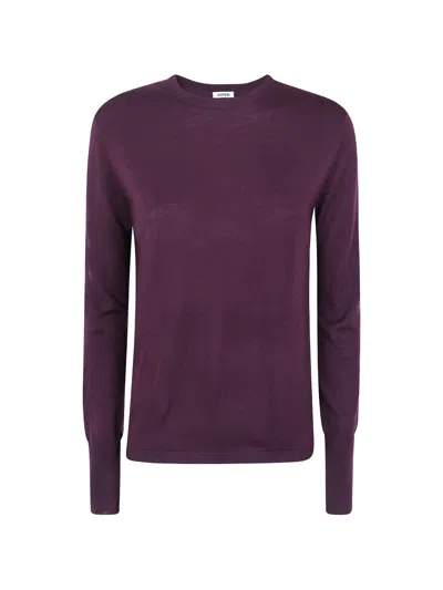Aspesi Ribbed Crew-neck Knit Top In Multi