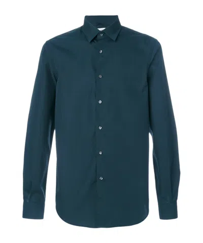 Aspesi Long-sleeved Button-down Shirt In Multi