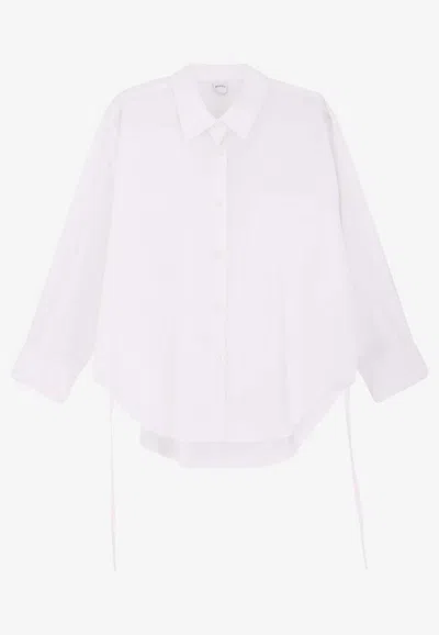 Aspesi Long-sleeved Oversized Shirt In White