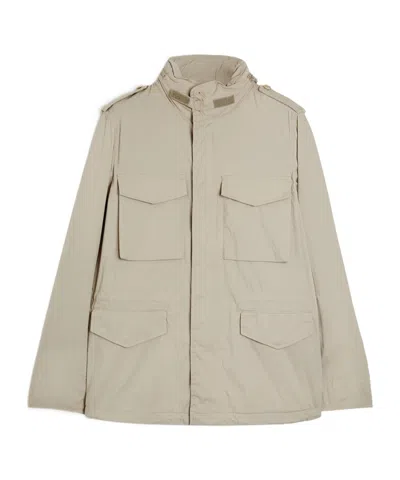 Aspesi Long-sleeved Zip-up Casual Jacket In Neutral
