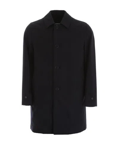 Aspesi Loose Fitted Coat In Black