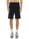 Aspesi Bermuda Shorts With Elastic Waistband And Pockets In Black