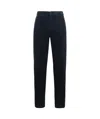 Aspesi Low-top Corduroy Trousers In Black