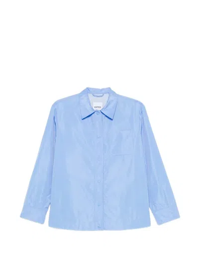 Aspesi Lucciola Chest-pocket Jacket In Blue
