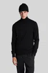 Aspesi M196 Knitwear In Black Wool In Black