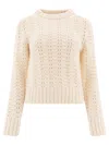 Aspesi Maglione Girocollo In Maglia Pointelle