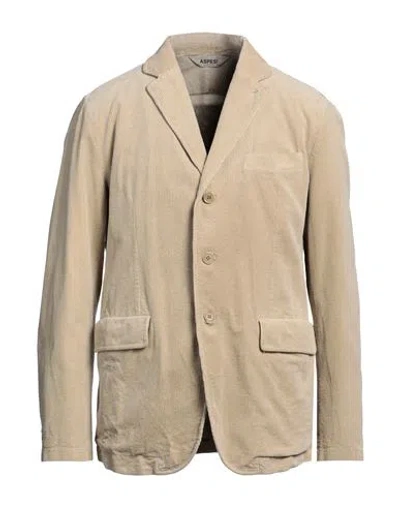 ASPESI ASPESI MAN BLAZER BEIGE SIZE 44 COTTON