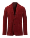 Aspesi Man Blazer Brick Size Xl Cotton In Red