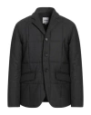 Aspesi Man Blazer Charcoal Size S Wool, Polyester, Elastane In Grey