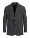 Aspesi Man Blazer Charcoal Size Xs Virgin Wool In Grey