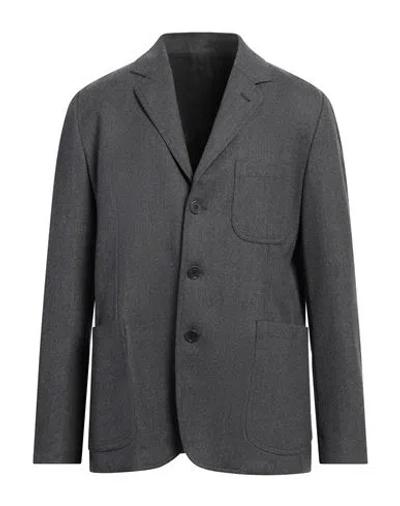 Aspesi Man Blazer Grey Size Xxl Virgin Wool, Elastane