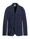 Aspesi Man Blazer Midnight Blue Size L Polyester, Polyamide In Blue