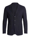 Aspesi Man Blazer Midnight Blue Size L Polyester, Wool, Elastane In Black