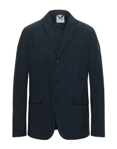 Aspesi Man Blazer Midnight Blue Size S Polyester, Polyamide