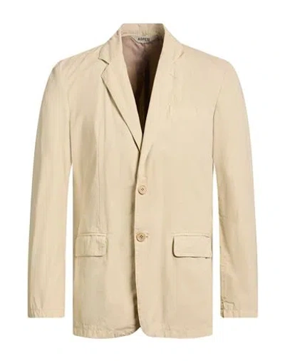 Aspesi Man Blazer Sand Size Xs Cotton In Neutral