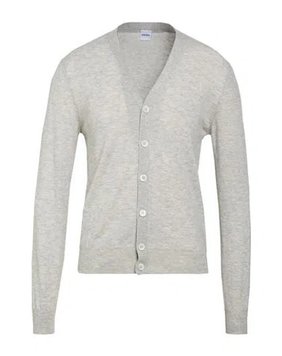 Aspesi Man Cardigan Light Grey Size 36 Wool, Cashmere In Gray