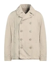 Aspesi Man Coat Beige Size Xl Polyester, Polyamide