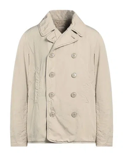 Aspesi Man Coat Beige Size Xl Polyester, Polyamide