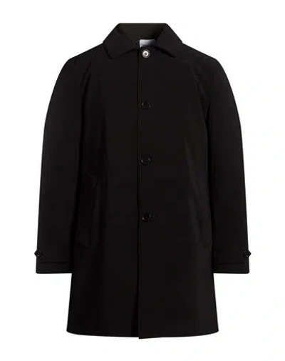 Aspesi Man Coat Black Size S Polyester, Polyurethane