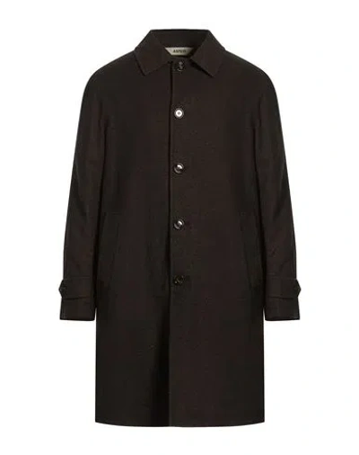Aspesi Man Coat Dark Brown Size 42 Virgin Wool, Cashmere