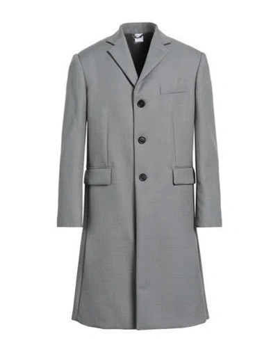 Aspesi Man Coat Grey Size 40 Wool, Mohair Wool In Gray