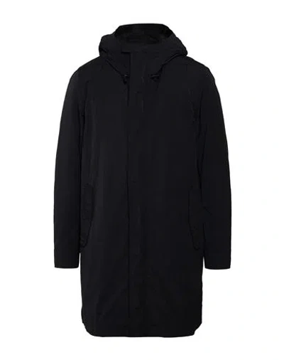 Aspesi Man Coat Midnight Blue Size L Polyamide