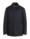 Aspesi Midnight Blue Stretch Wool Blend Coat In Blue