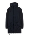 Aspesi Man Coat Navy Size L Polyamide In Blue