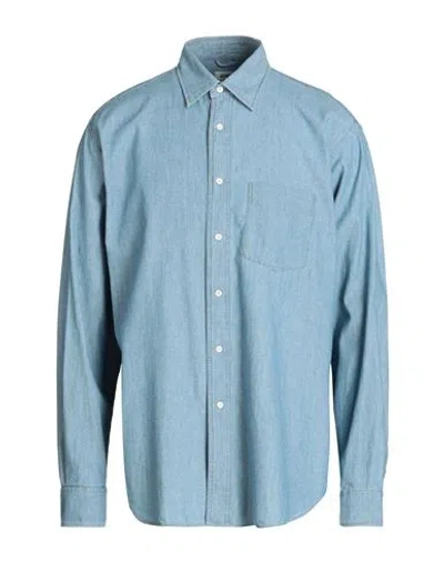 Aspesi Man Denim Shirt Blue Size 16 ½ Cotton