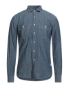 Aspesi Chest-pocket Long-sleeve Shirt In Blue