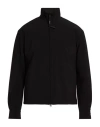 Aspesi Man Jacket Midnight Blue Size L Polyester, Polyurethane In Black