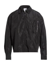 Aspesi Man Jacket Black Size M Polyester In Black