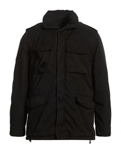 Aspesi Man Jacket Black Size S Polyester, Polyamide