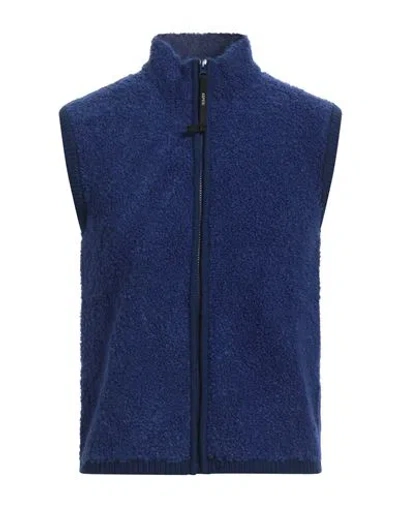 Aspesi Man Jacket Blue Size 46 Acrylic, Polyamide, Viscose, Wool