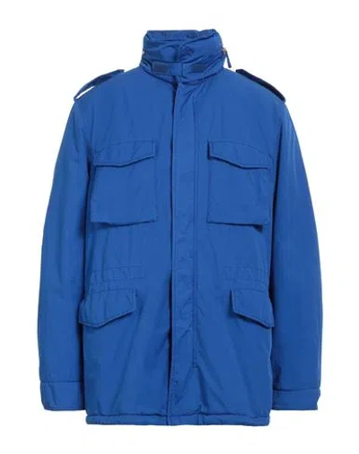Aspesi Man Jacket Blue Size Xxl Polyester, Polyamide
